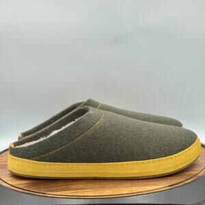 OLUKAI Hamani Hulu Sheepskin Shearling Lined Mens Felt Mule Slippers Size 11 NEW